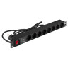 Блок розеток EXEGATE SERVERPRO PDU-19H802 Al-8S-EU1,8CU-SW-SPD1 EX299604RUS