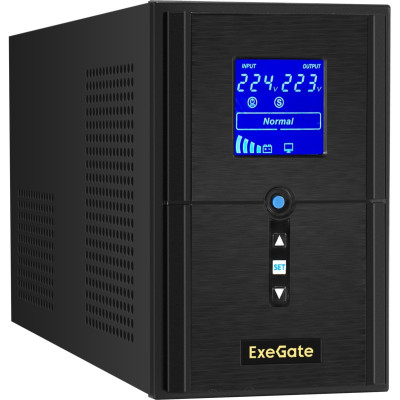 ИБП (инвертор, синус, для котла) EXEGATE SINETOWER SN-1000.LCD.AVR.2SH.1C13.USB