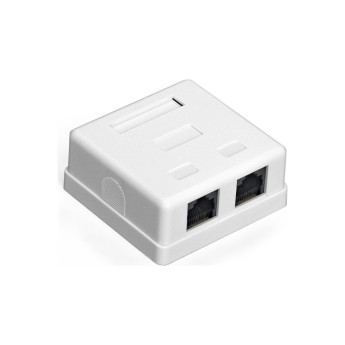 Розетка внешняя двойная EXEGATE SM2-RJ45-C6 RJ-45 кат.6 UTP Krone 110