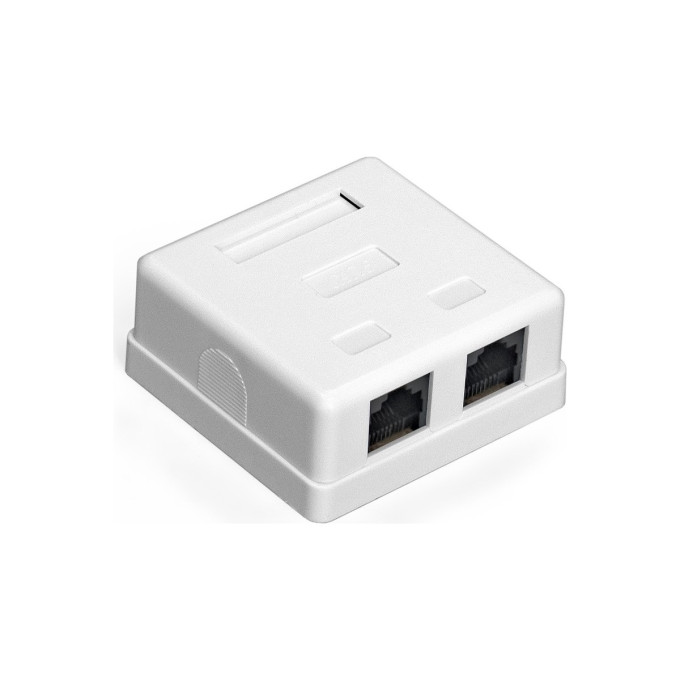 Розетка внешняя двойная EXEGATE SM2-RJ45-C6 RJ-45 кат.6 UTP Krone 110 EX292845RUS